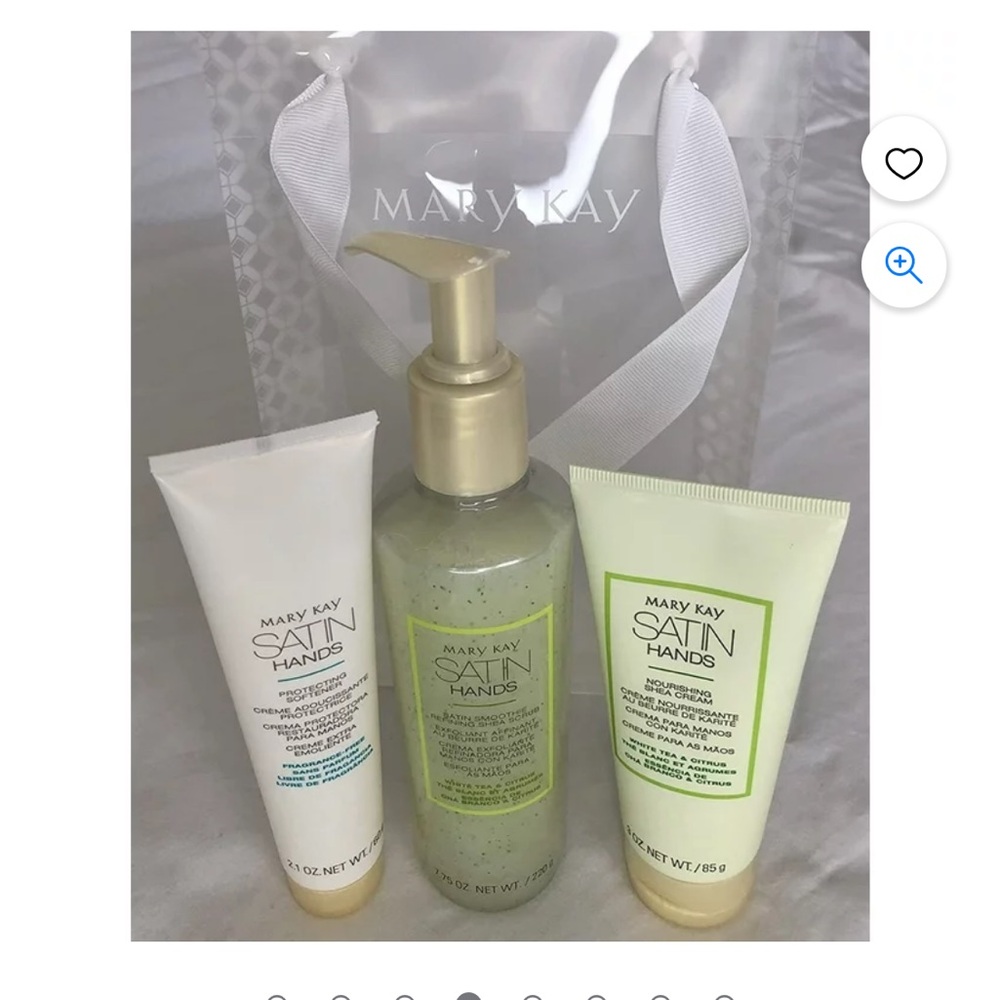 Mary Kay SATIN hands smoothie scrub, protecting softener cream, nourishing shea